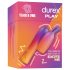 Durex Tease & Vibe - staafvibrator met konijn clitorisstimulator (roze)