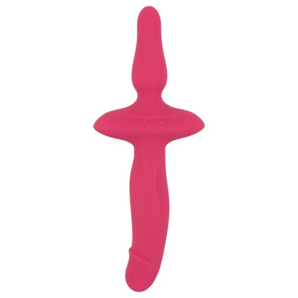 Couples Choice - vibrator en buttplug 2in1 - siliconen - roze