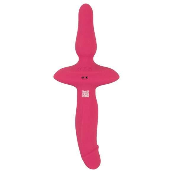 Couples Choice - vibrator en buttplug 2in1 - siliconen - roze
