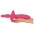 Couples Choice - vibrator en buttplug 2in1 - siliconen - roze