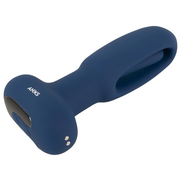 ANOS - anale vibrator met tongvorm - siliconen - blauw