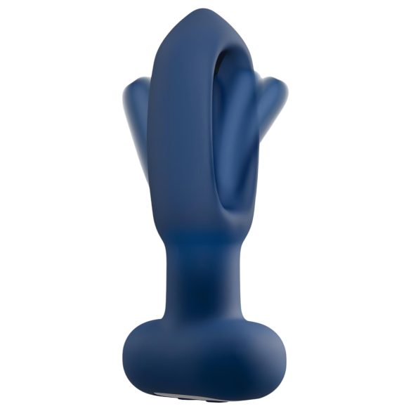 ANOS - anale vibrator met tongvorm - siliconen - blauw