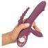 You2Toys - vibrator met drie armen - oplaadbaar - paars