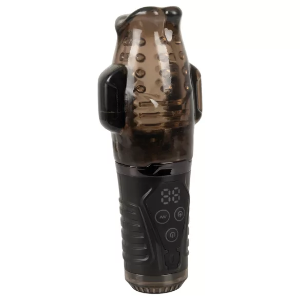 Stroker - automatische zuigende en vibrerende masturbator - grijs