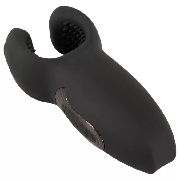 Rebel - penismasturbator met bewegende arm en vibratie - zwart