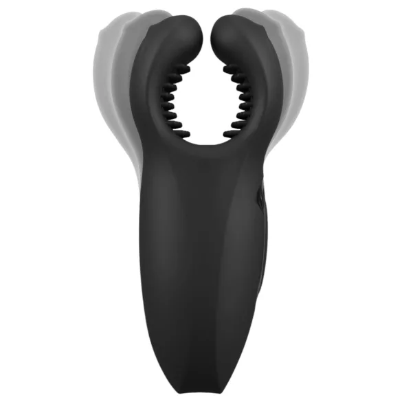 Rebel - penismasturbator met bewegende arm en vibratie - zwart