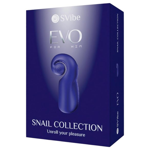 SVibe EVO - masturbator - oplaadbaar waterdicht - blauw