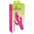 SMILE - drievoudige arm, tongvormige vibrator (roze)