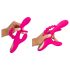 SMILE - drievoudige arm, tongvormige vibrator (roze)