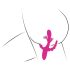 SMILE - drievoudige arm, tongvormige vibrator (roze)