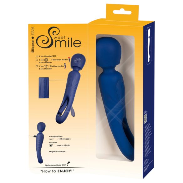Smile - 2in1 tongtrileer vibrator (blauw)