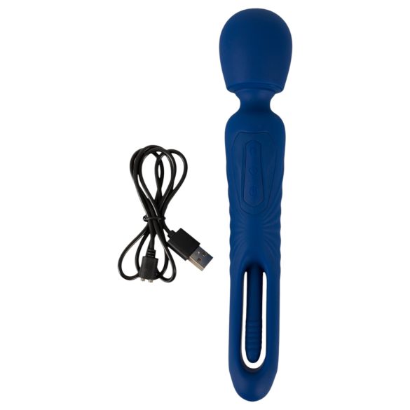 Smile - 2in1 tongtrileer vibrator (blauw)