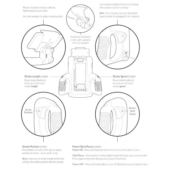 Fleshlight Quickshot Launch - masturbator adapter - zwart