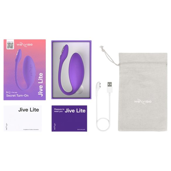 We-Vibe Jive Lite - vibrator ei - app-gestuurd - oplaadbaar - paars