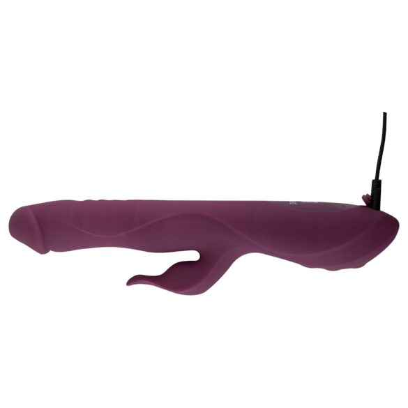 Javida - 3-in-1 vibrator met stoten en draaiende kralen - paars