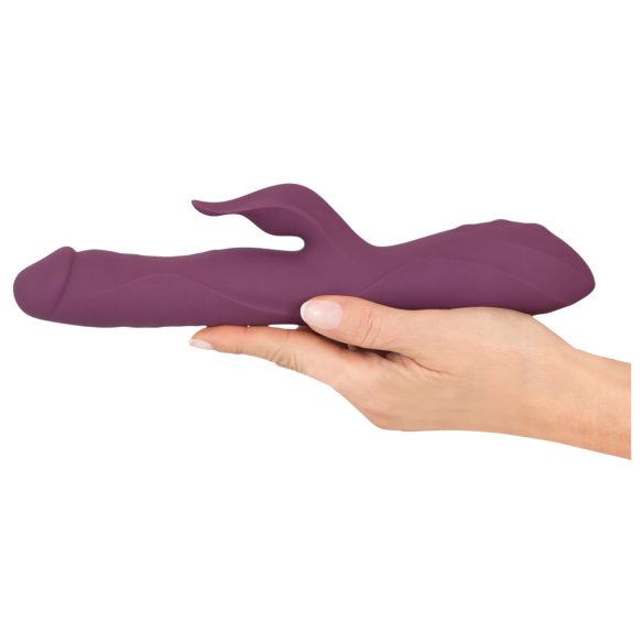 Javida - 3-in-1 vibrator met stoten en draaiende kralen - paars