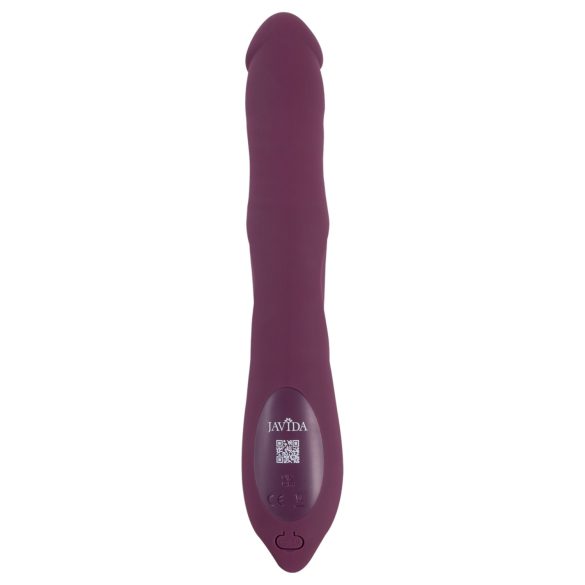 Javida - 3-in-1 vibrator met stoten en draaiende kralen - paars