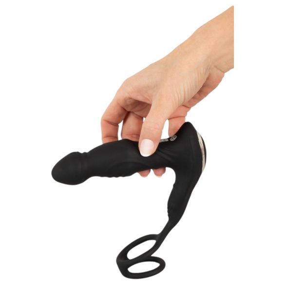 Rebel - prostaat vibrator met stuwfunctie - siliconen - zwart