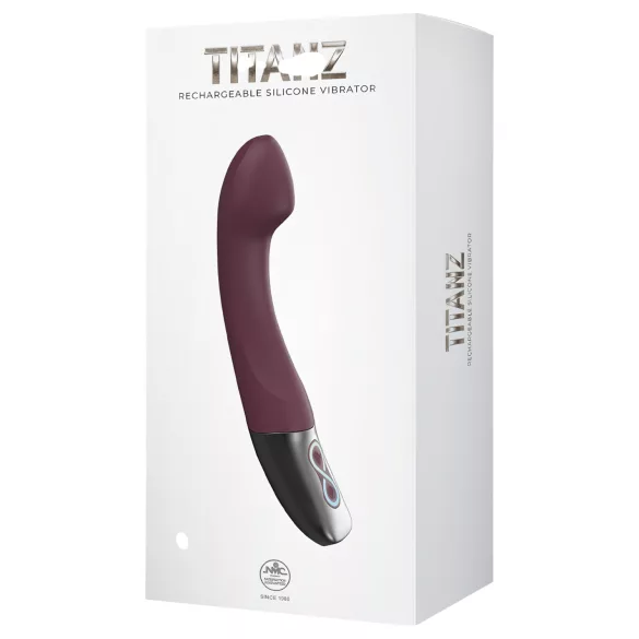 Excellent Power Titanz - oplaadbare G-punt vibrator (bordeaux)