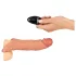 Realistixxx - vibrerende penishuls met afstandsbediening - huidkleur - 20cm