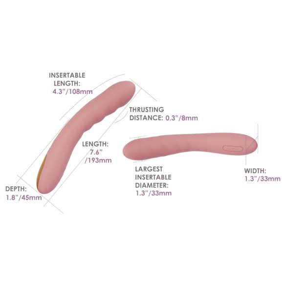 Svakom Ava Neo - slimme stoot vibrator - siliconen - roze