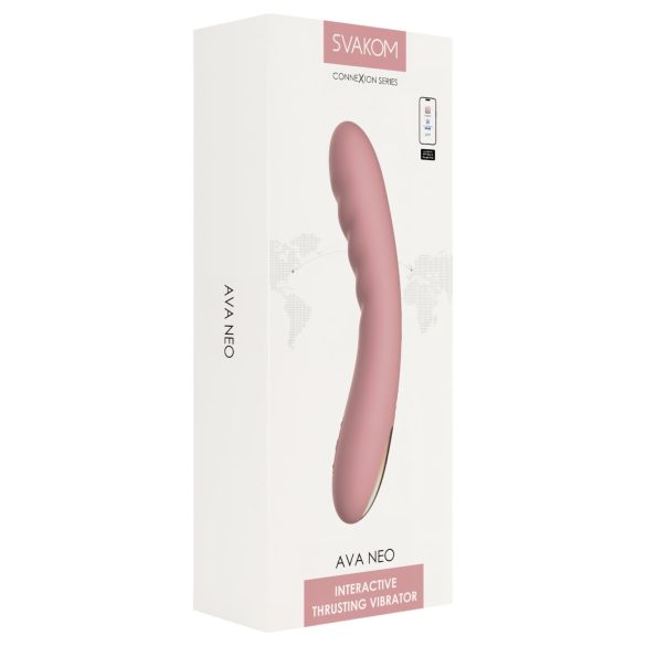 Svakom Ava Neo - slimme stoot vibrator - siliconen - roze