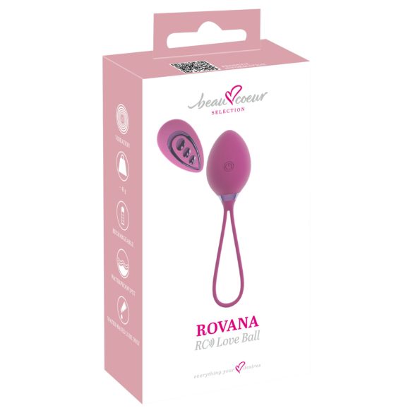 Beau Coeur Rovana - draadloze vibratie-ei (paars)