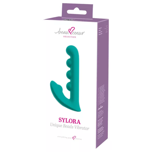 Beau Coeur Sylora - vibrator met parels en dubbele stimulatie - groen