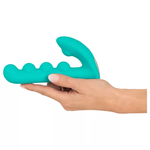 Beau Coeur Sylora - vibrator met parels en dubbele stimulatie - groen
