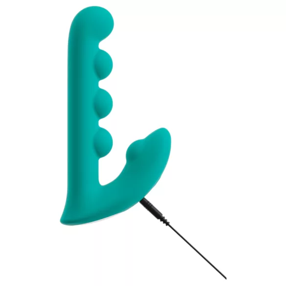 Beau Coeur Sylora - vibrator met parels en dubbele stimulatie - groen