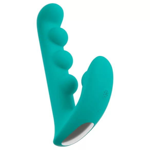 Beau Coeur Sylora - vibrator met parels en dubbele stimulatie - groen