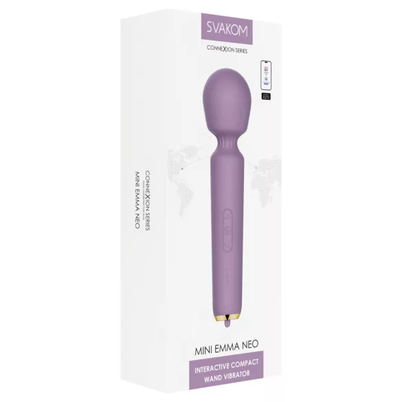Svakom Mini Emma Neo - App-gestuurde massager-vibrator (paars)