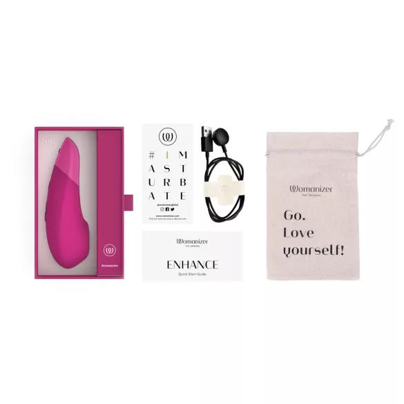 Womanizer Enhance - luchtdruk clitorisstimulator (roze)