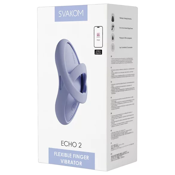 Svakom Echo 2 - App-gestuurde vinger vibrator (blauw)