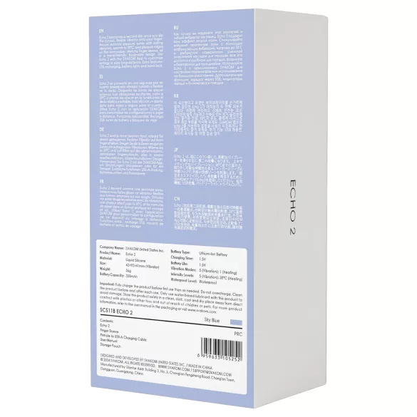 Svakom Echo 2 - App-gestuurde vinger vibrator (blauw)