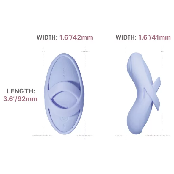 Svakom Echo 2 - App-gestuurde vinger vibrator (blauw)