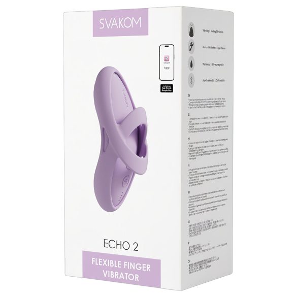 Svakom Echo 2 - vinger vibrator - oplaadbaar - siliconen - roze