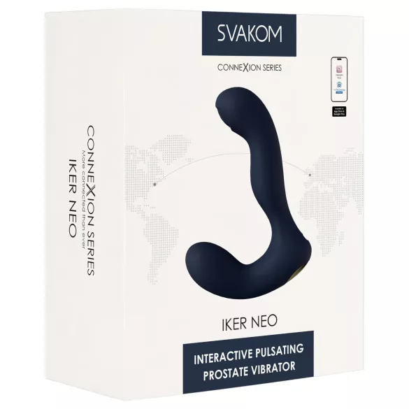 Svakom Iker Neo - interactieve pulserende anaal vibrator - blauw