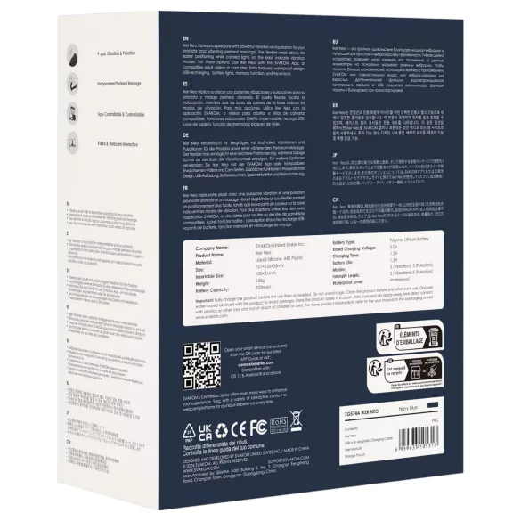 Svakom Iker Neo - interactieve pulserende anaal vibrator - blauw