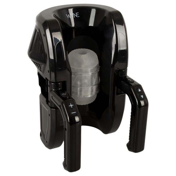 WYNE 10 - automatische masturbator met handgreep (zwart)