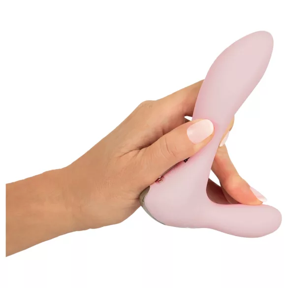 Beau Coeur Cerya - mini vibrator met clitorisstimulator - lichtroze