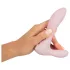 Beau Coeur Cerya - mini vibrator met clitorisstimulator - lichtroze