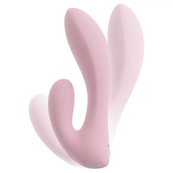 Beau Coeur Cerya - mini vibrator met clitorisstimulator - lichtroze