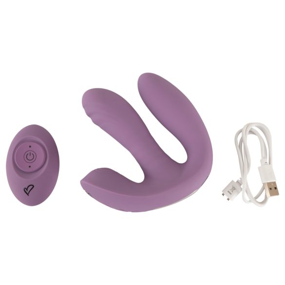 Beau Coeur Mireva - vibrator met drie armen - afstandsbediening - paars