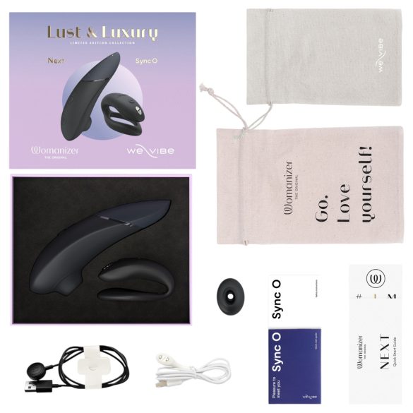 Womanizer Lust&Luxury - clitoris- en duo vibrator set - zwart