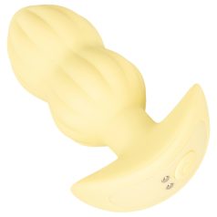 Cuties Mini - anaal vibrator plug - geribbeld - geel