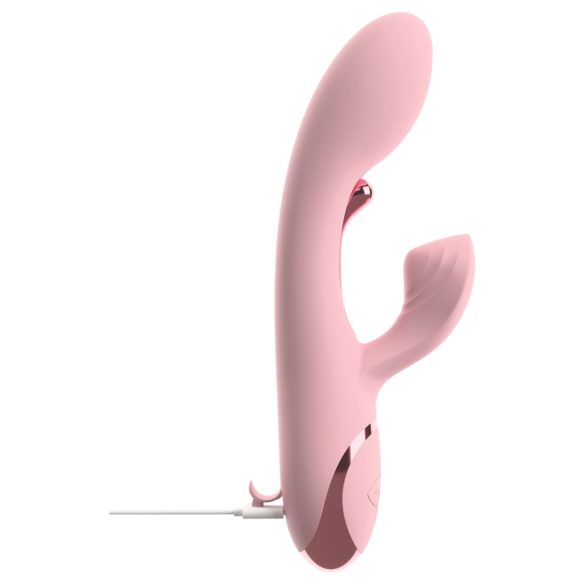 Beau Coeur Avenor - vibrator met tong en clitorisstimulator voor de G-spot (roze)