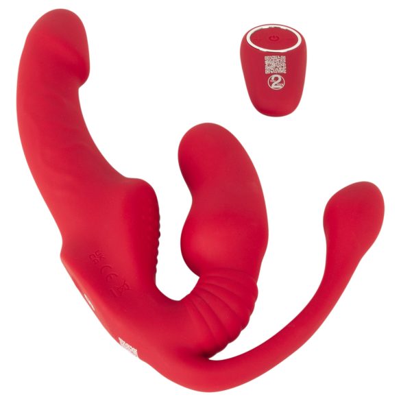 You2Toys Strapless - opzetbare 3‑armige vibrator (roze)