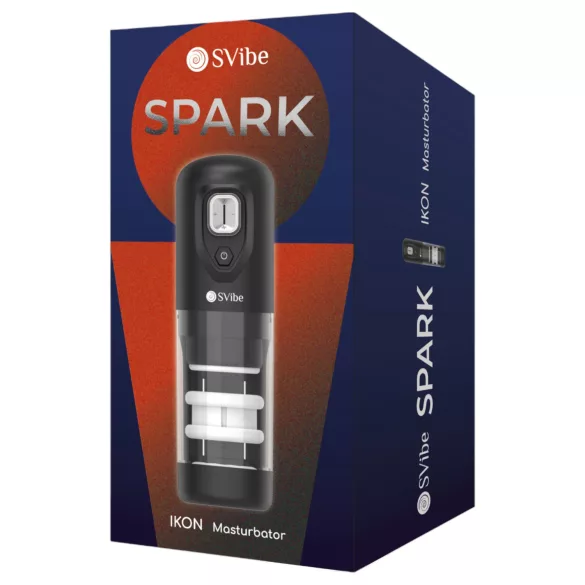 Snail Vibe Ikon Spark - automatische masturbator - zwart