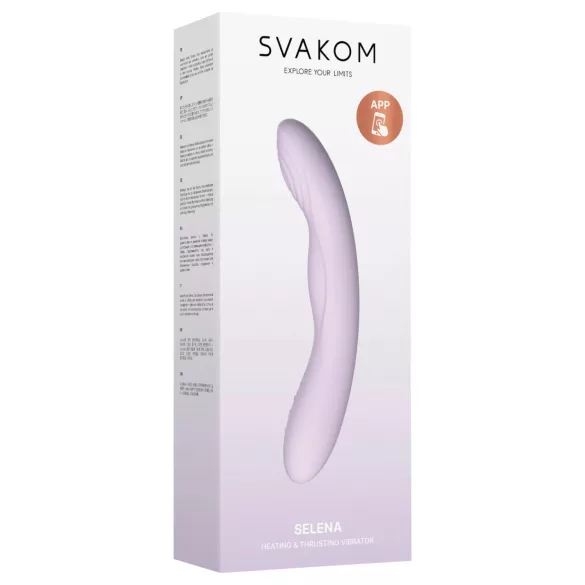 Svakom Selena - verwarmende, stotende G-puntvibrator (paars)